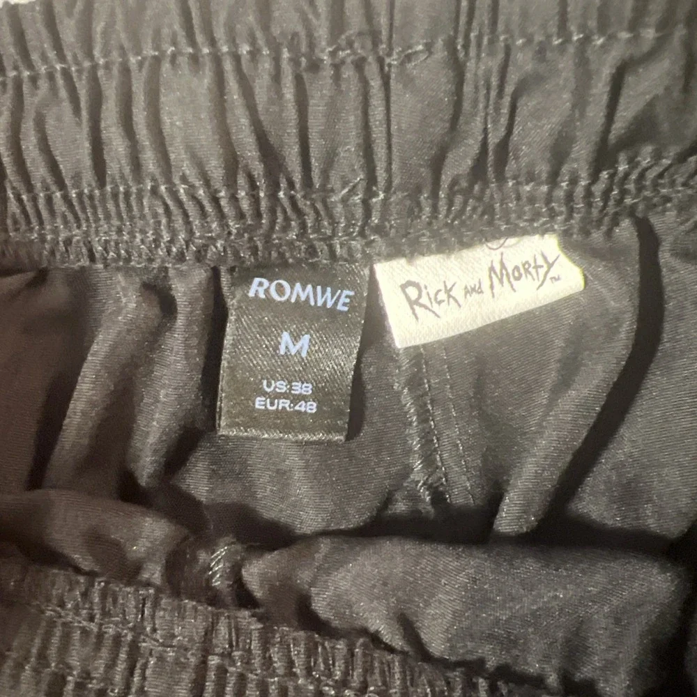 Rick and Morty Shorts Mens Medium Black Swim Trunks Lounge Cartoon Adult Swim